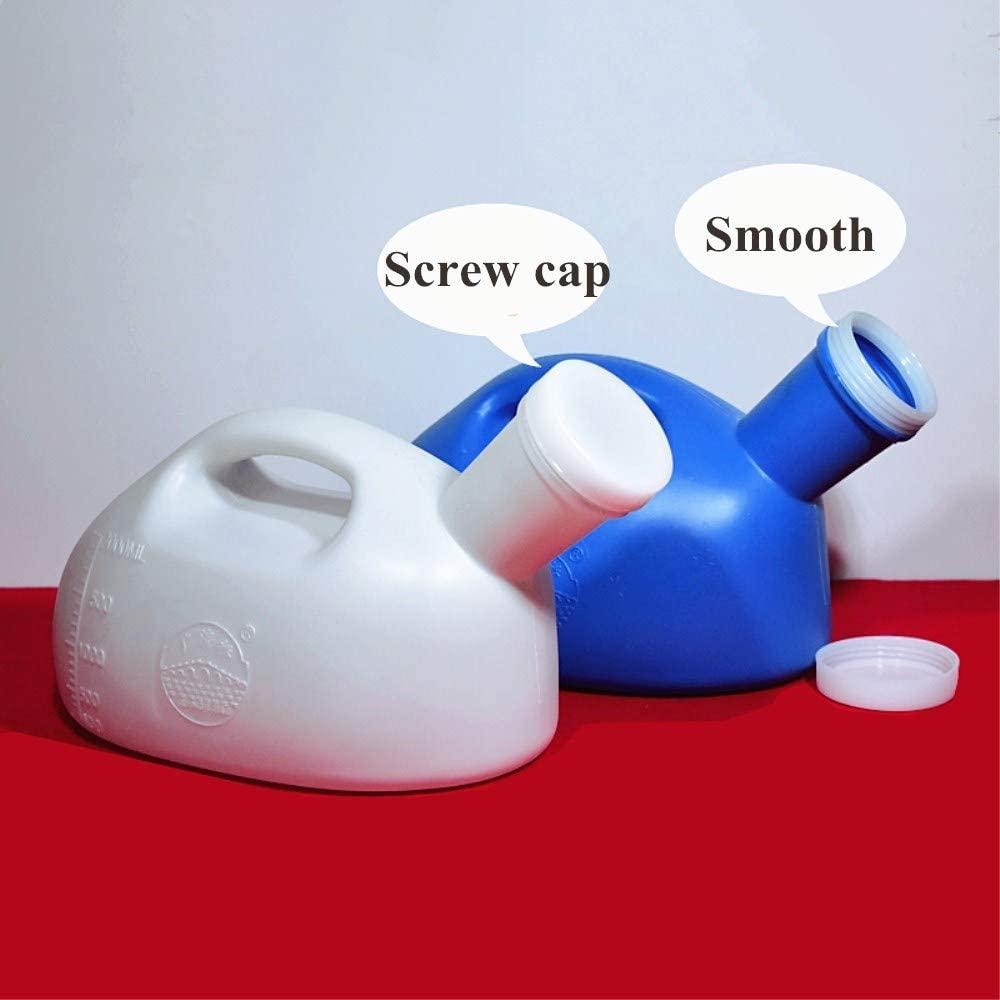 YUMSUM 2000ML Male Urinal Portable Travel Pee Bottle Collector Blue
