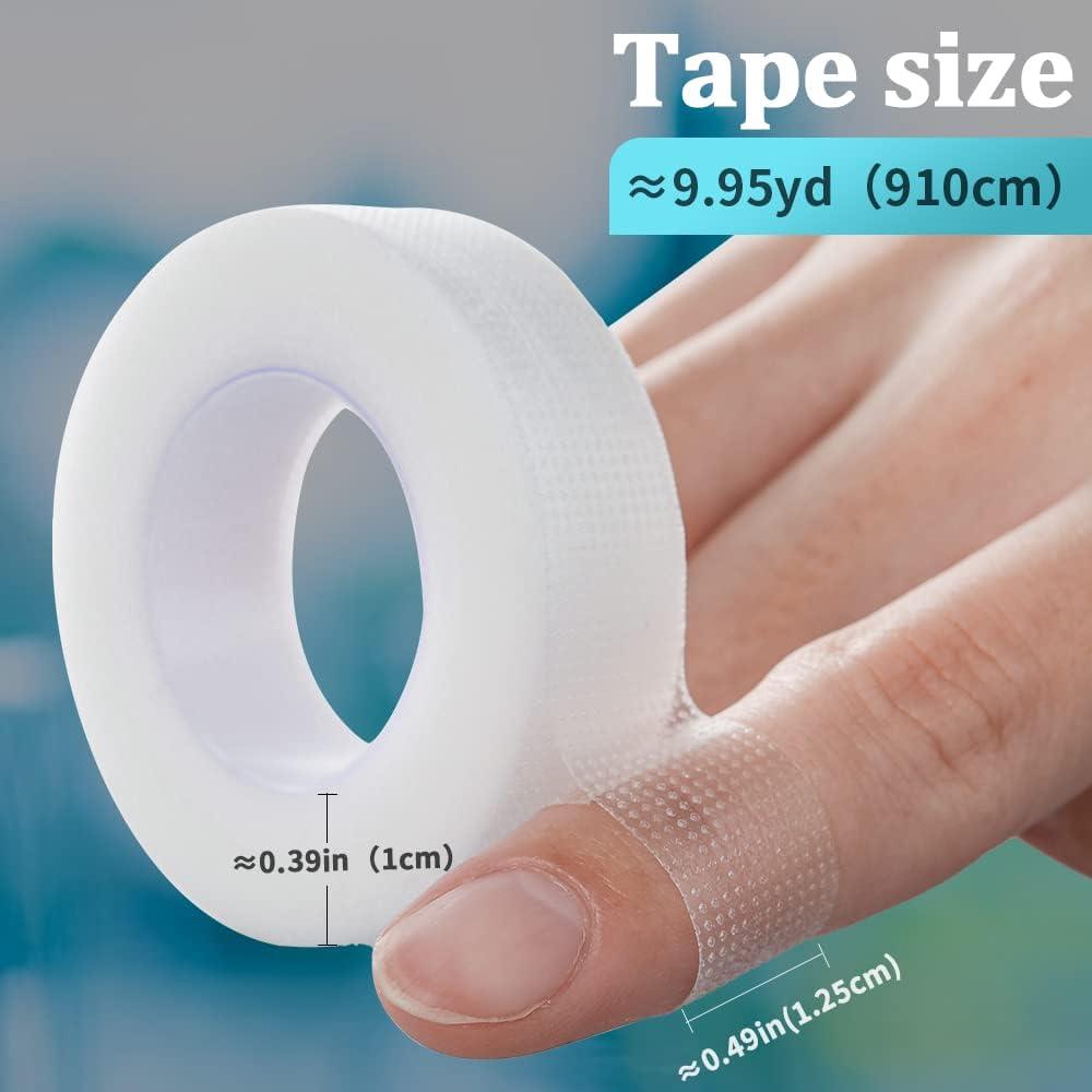 Medical Tape First Aid Tape Clear Surgical Bandage Tape for Wound - 0.49  Inch x 9.95 Yards 12 Rolls