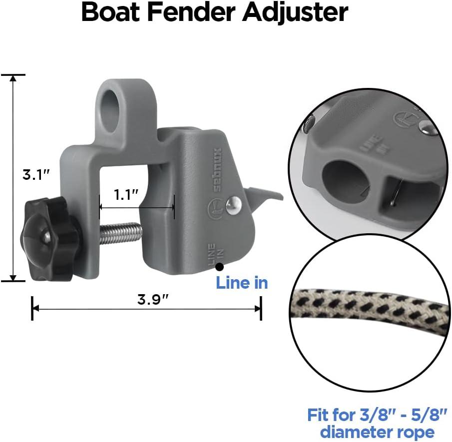 Sebnux Pontoon Boat Fender Clips Pontoon Boat Square Rail Fender Hanger