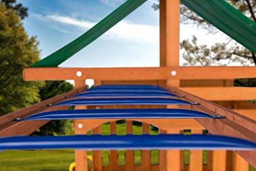 thumbnail image 2 of Monkey Bars Kit For Swing Sets - 6 Color Metal Rungs With Hardware For Backyard Playsets 2 of 5