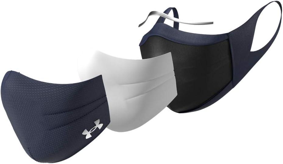 Under Armour Sports Mask for Adults - Midnight Blue/Silver Chrome