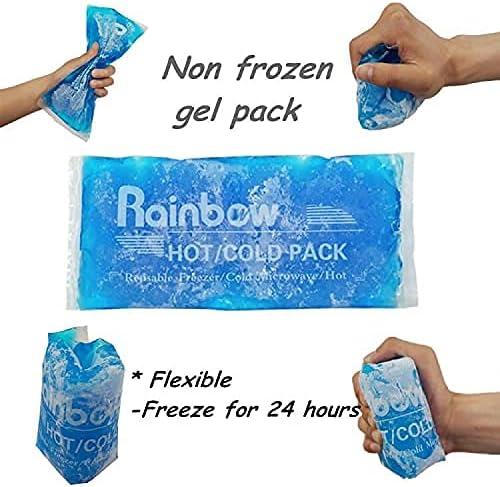 2 Pack Breast Gel Packs Round Gel Ice Packs, Hot Cold
