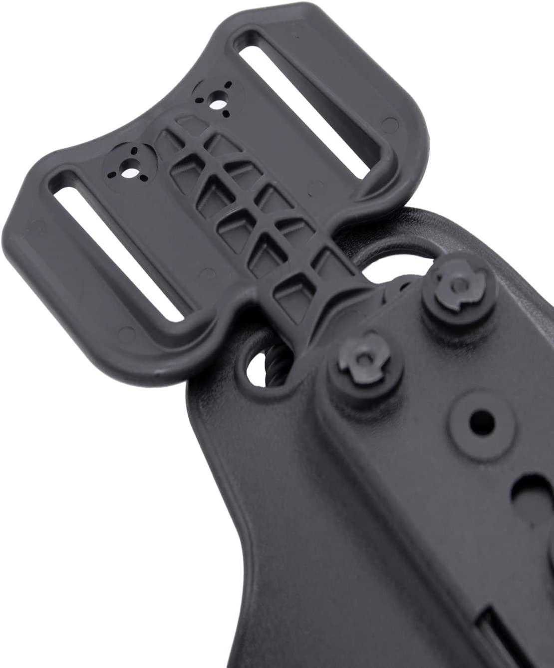 Safariland Drop Flex Adapter with Leg Shroud Assembly Polymer Black