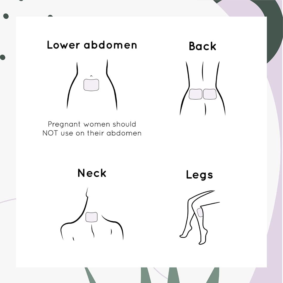 LILAS Menstrual Relief Patch (5 Pack) Natural Pain Relief for