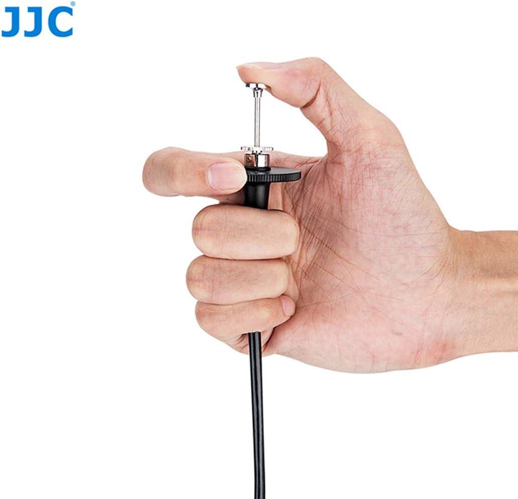 JJC TCR70BK Black 70cm Threaded Cable Release, Mechanical Shutter