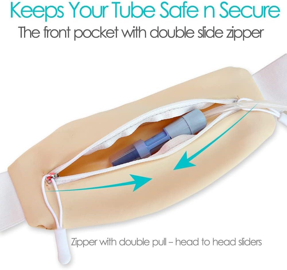 Peritoneal Dialysis Belt PD Catheter Transfer Set Holder Large Pocket G