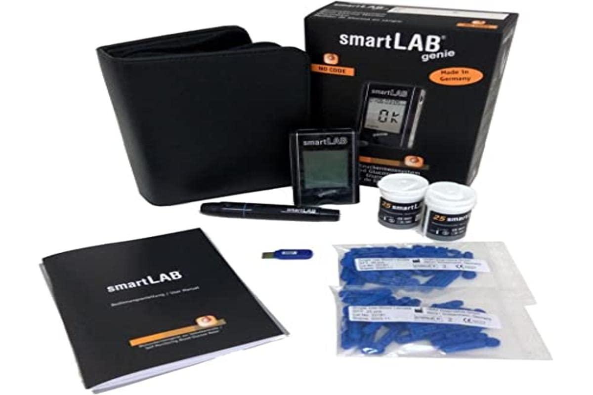 Buy smartLAB Genie Blood Glucose Meter Value Pack Large Display 50