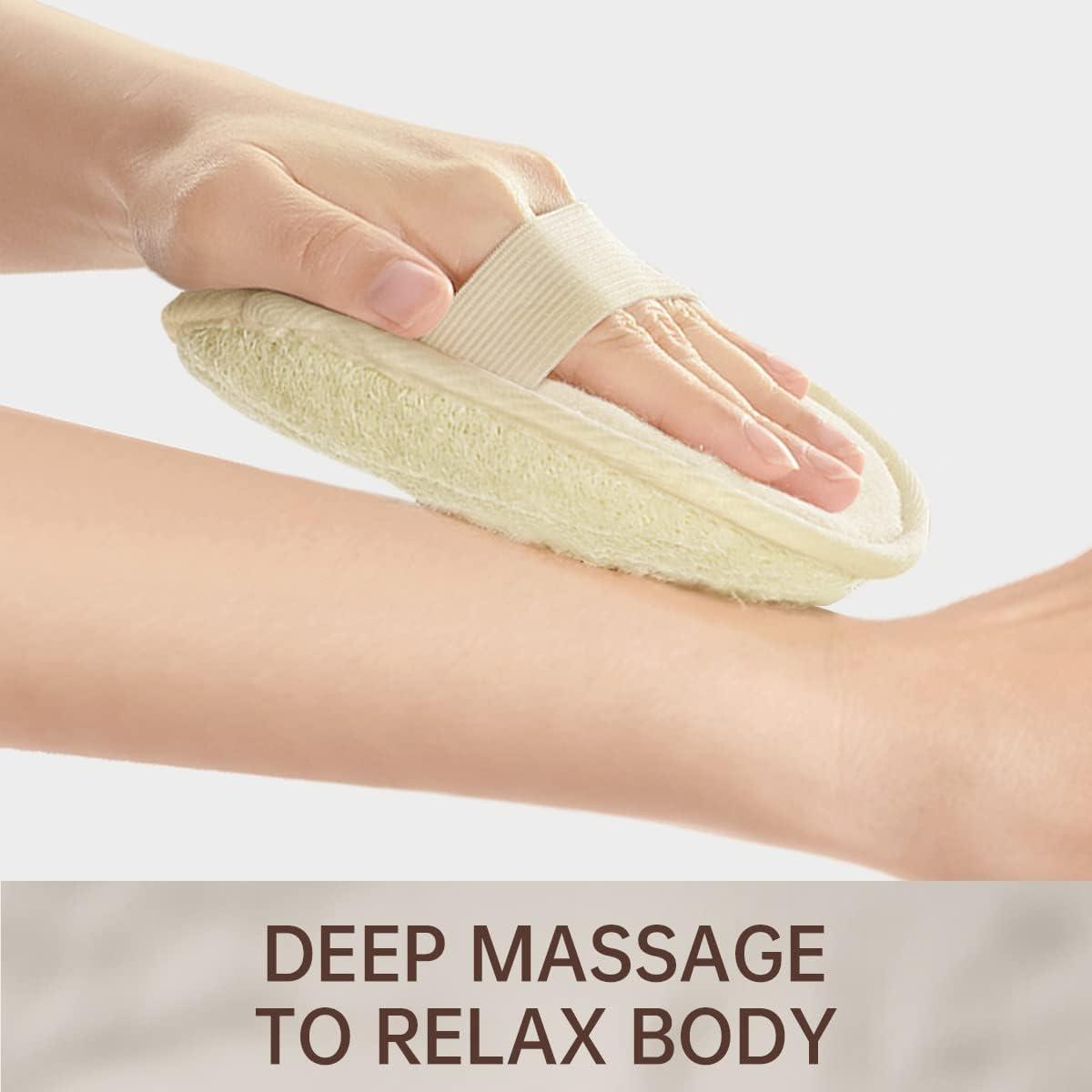 Bolosanto Natural Loofah Sponge Organic Loofah Exfoliating Loofah Pad