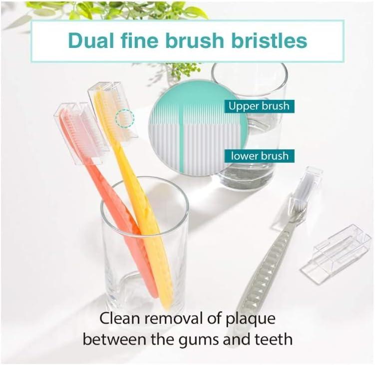 Samjung Wangta Soft Toothbrush 6 Pack (Gold) Best Manual Toothbrush for