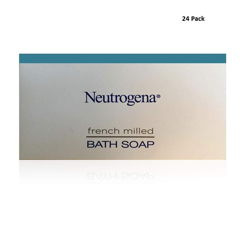 Neutrogena French Milled Massage Bar Bath Soap With Nubs Pack of 24