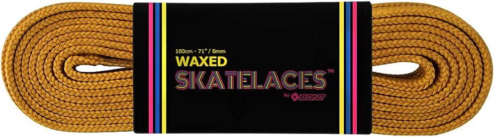 Bont Skates Waxed Laces Gold 8mm Wide 79 inch (200cm