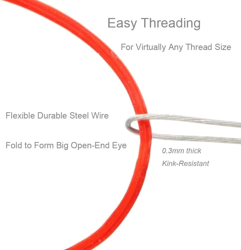 Craftdady 10 Pack Big Eye Beading Needles - 3.94" Stainless Steel Jewelry Making Needles
