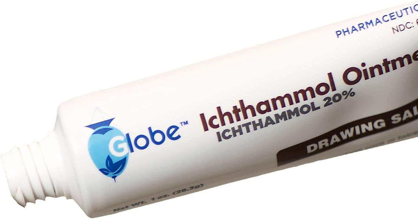 Globe Ichthammol Ointment 20% (Drawing Salve) 1 OZ - Soothing Skin ...