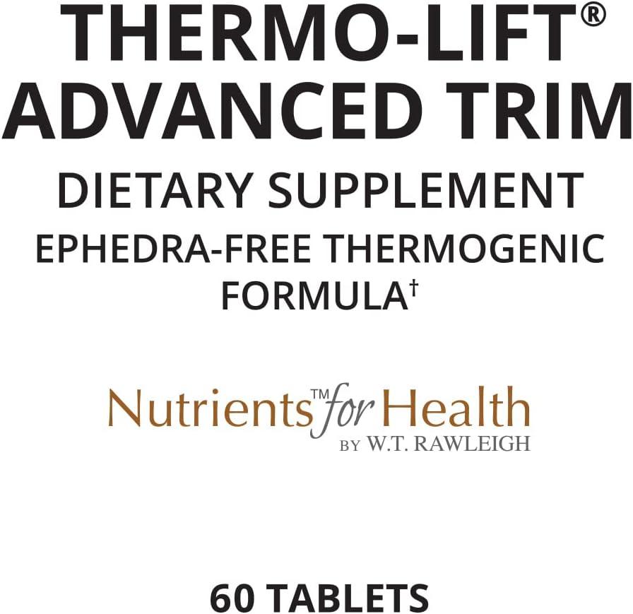 Rawleigh Thermo-Lift Advanced Trim: 60 Tablets - Weight Management  Supplement a Ephedra - Free Thermogenic Formula with Guarana Seed chitosan  & Garcinia Cambogia Leaf Extract for Weight Loss