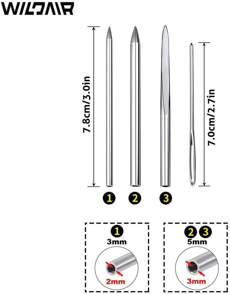 FEAMOS Stainless Steel Knotter Tool Set Paracord Lacing Stitching Needle Craft Maker For Leather And Paracord Crafting - View #4