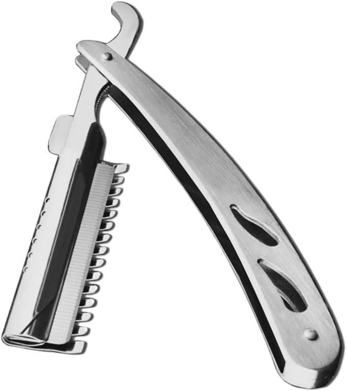 Lurrose Vintage Hairdresser Straight Razor - Interchangeable Blade ...