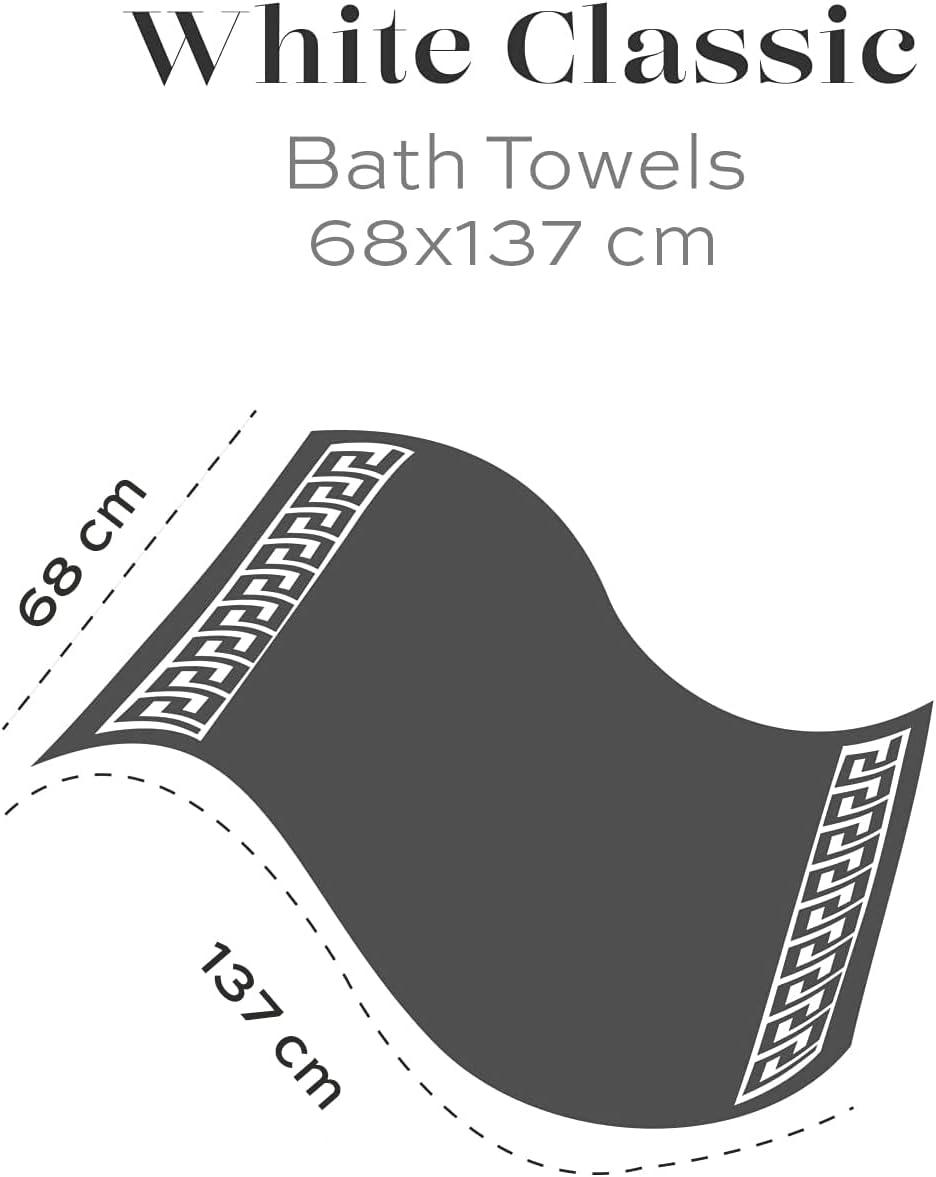 White Classic Luxury Bath Sheet Towels Extra Large