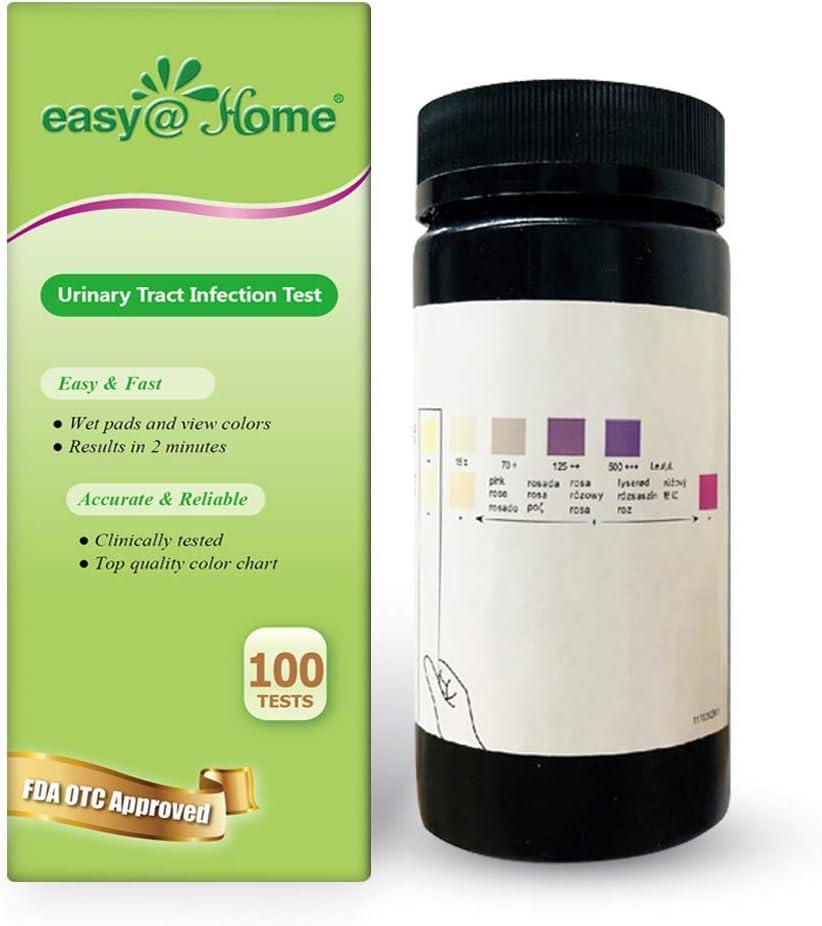 Easy Home 100 Tests (25 Ct/4 Bottles) Urinary Tract Infection UTI Test