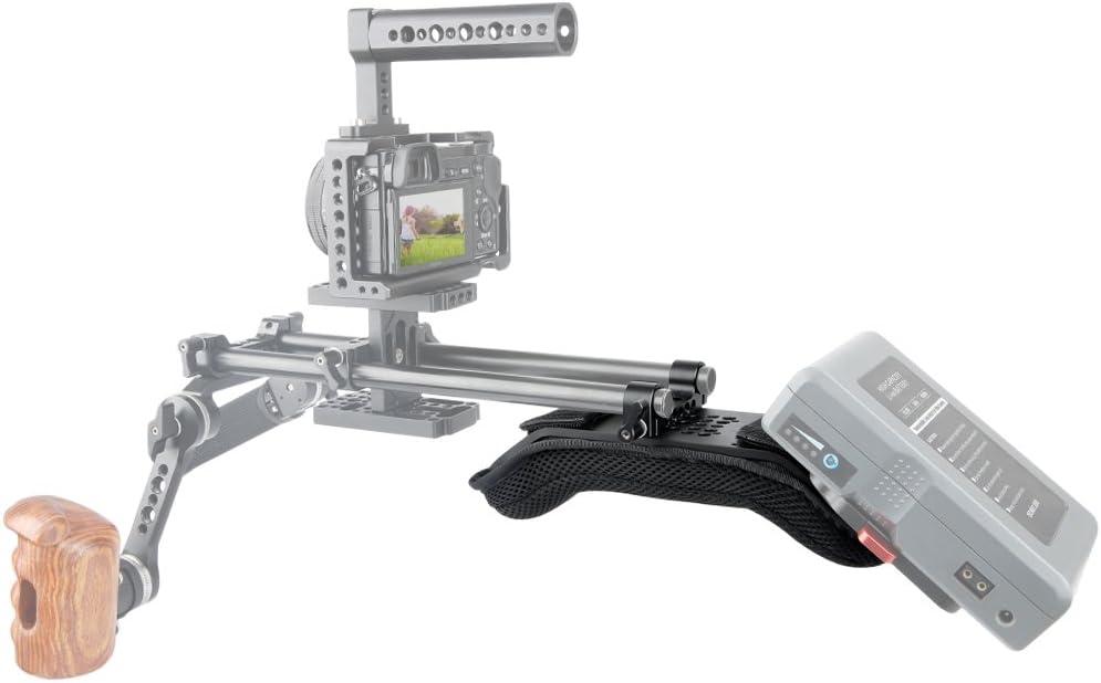NICEYRIG Shoulder Mount Pad for Video Camcorder DSLR Rig 15mm Railblock Support System