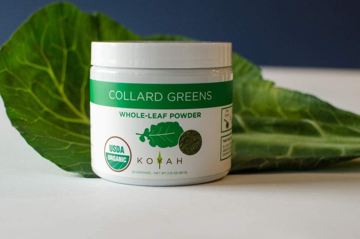KOYAH Organic USA Grown Collard Greens Powder (Equivalent to 15 Cups