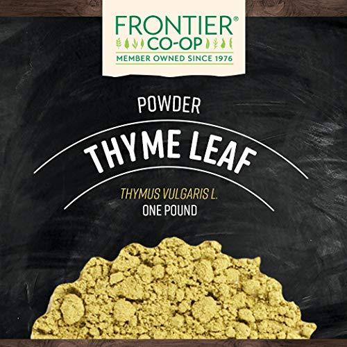 Frontier Coop Thyme Leaf Powder 1lb Premium Quality Organic Herb for