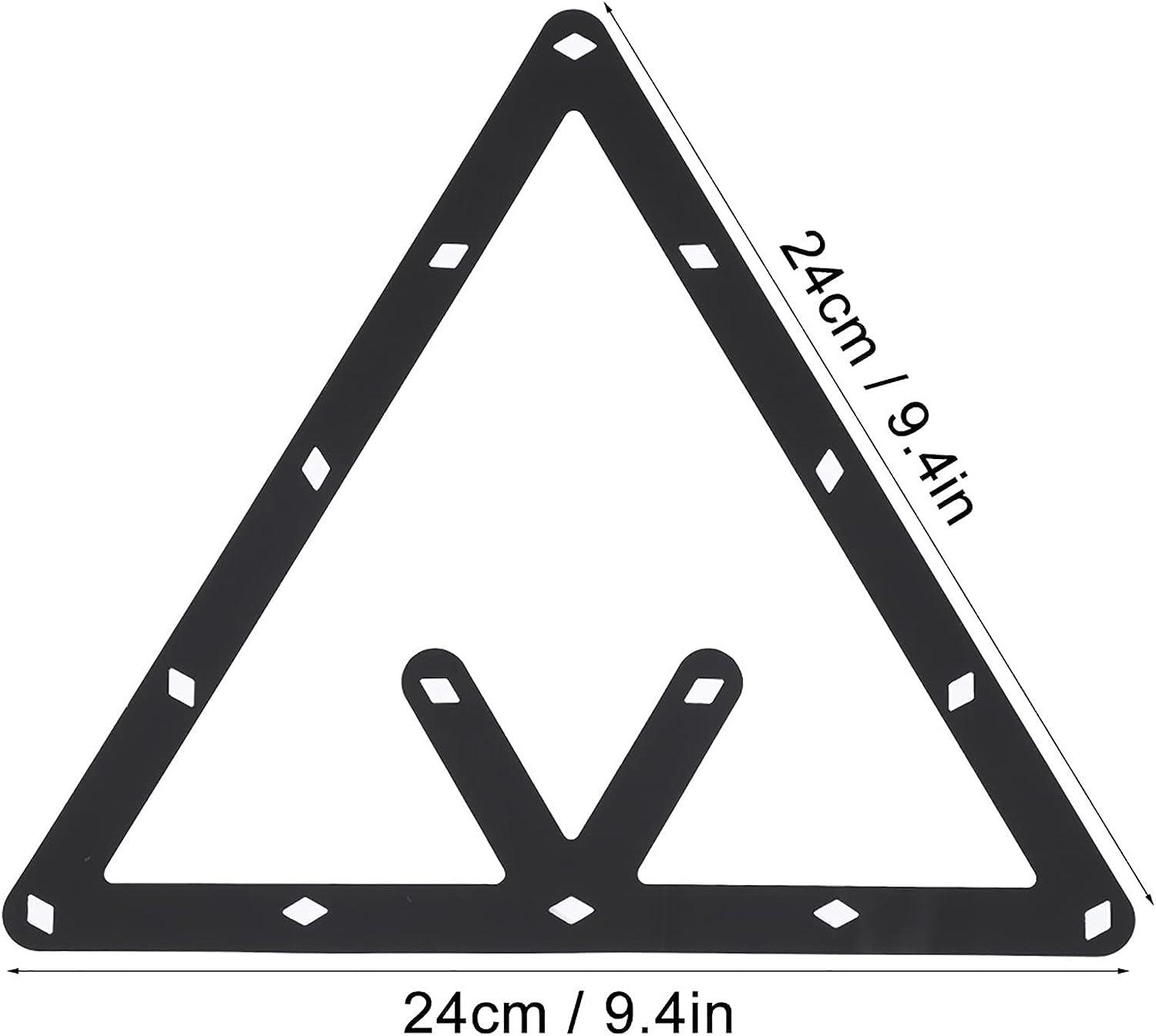 Zetiling 6PCS Magic Rack Billiards Sheet, Pool Table Triangle Ball