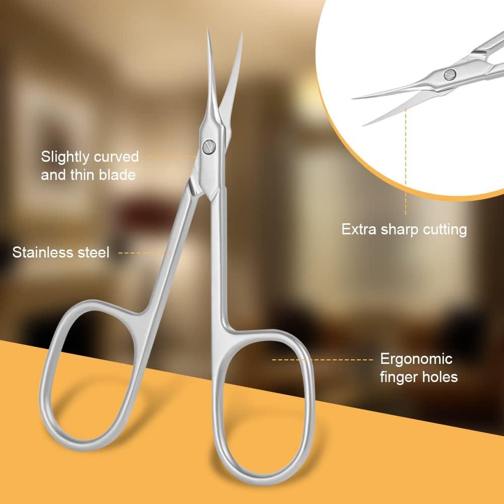 Stainless Steel Cuticle Scissors Manicure Scissors - China Makeup