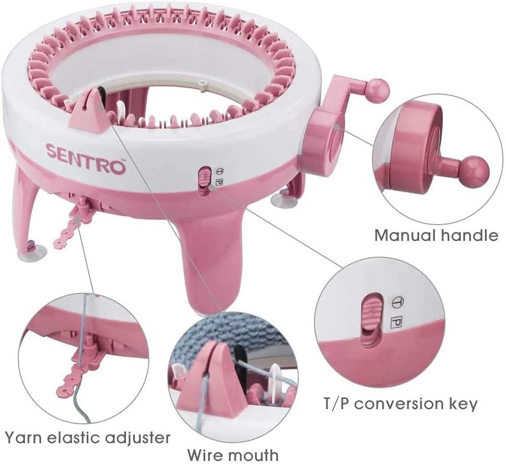 SENTRO 22 Needles Knitting Machines,Smart Weaving Knitting Loom,DIY Knitting  Board Rotary Machine for Adult and Kids Scarves/Hat - AliExpress