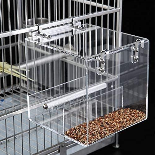 SETCO Automatic Bird Feeder No Mess Bird Cage Pet Feeder Seed Food