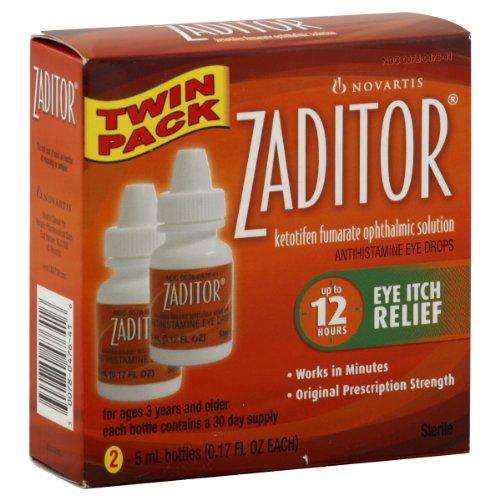 Novartis Zaditor Eye Itch Relief Drops 5ml Pack of 2
