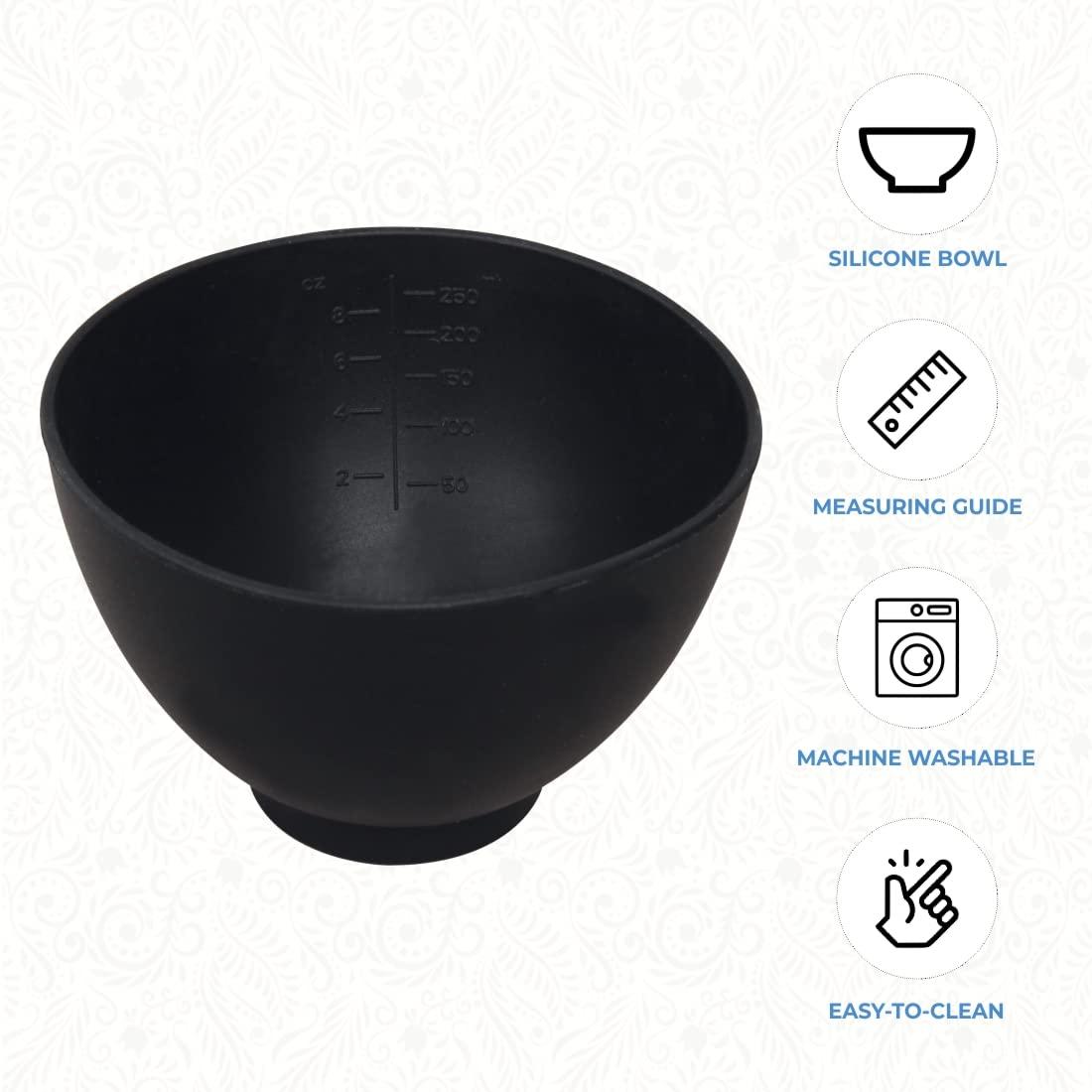 ForPro Silicone Mixing Bowl, Black, Flexible, Odorless, for Mixing Facials,  Massage, Body & Other Products, 8 oz 8 oz.