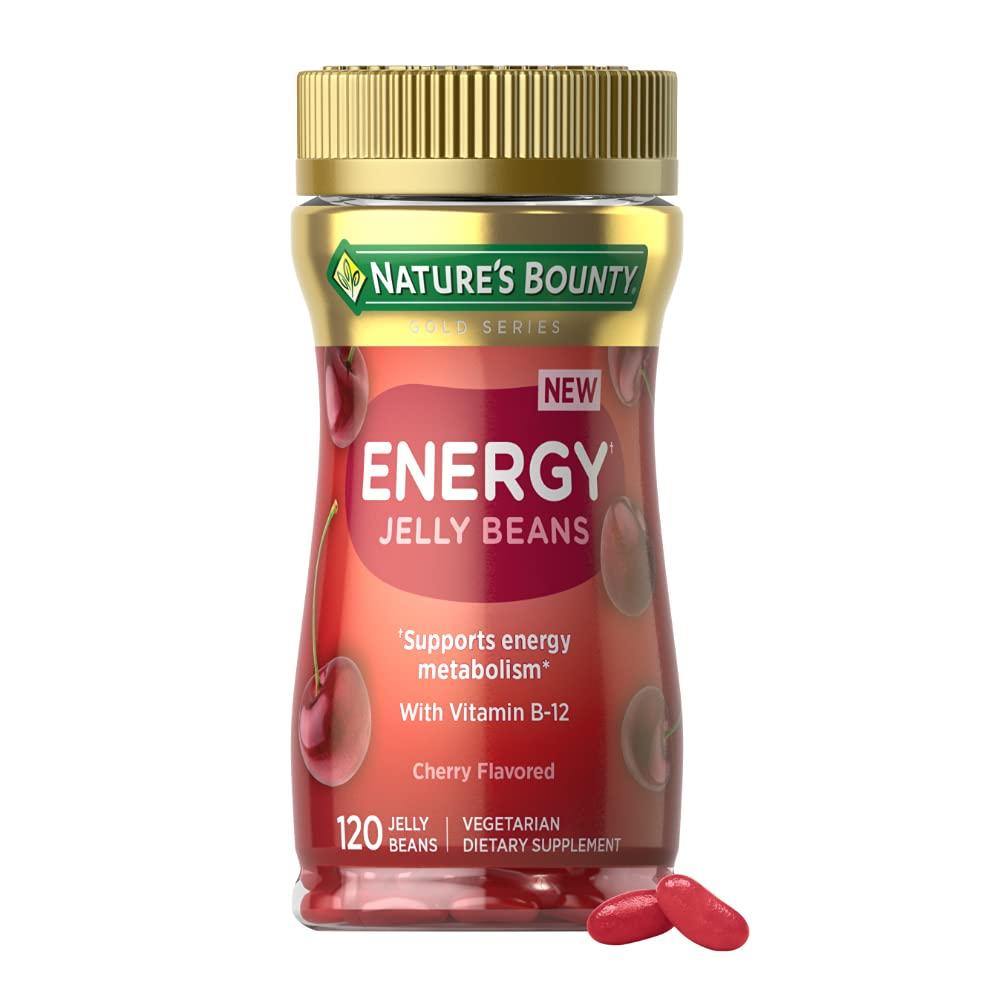 Nature’s Bounty Energy Jelly Beans Cherry 120 Jelly Beans
