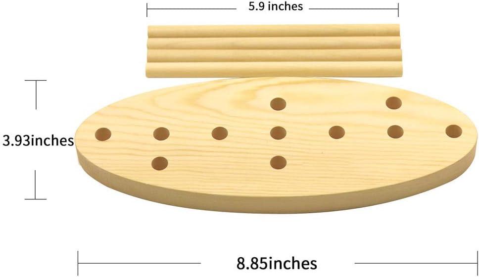 WITBASS Bow Maker for Ribbon 3-in-1 Multipurpose Oval Wooden Bow Making  Tool for Ribbon Crafts DIY Decoration for Christmas Valentine's Day Easter  All Holidays we Have add Manual