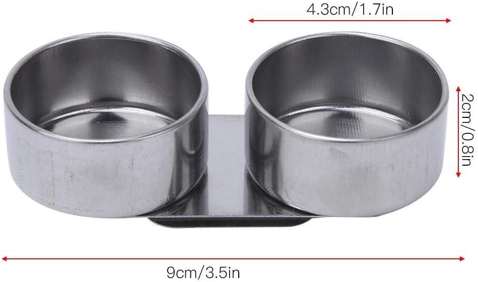Large Mouth Double Palette Cup Stainless Steel Dipper Palette Cup Oil