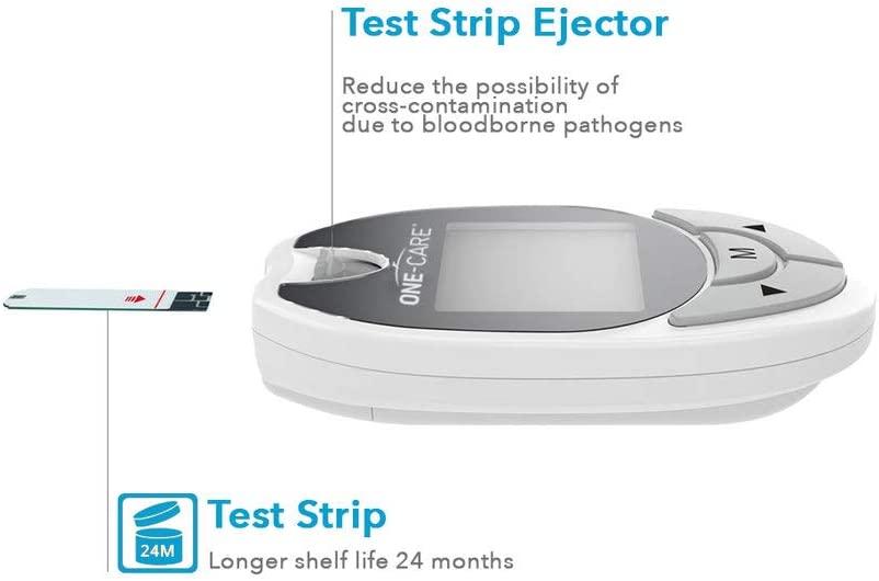 ONECARE Diabetes Testing Kit Blood Glucose Monitor System with Blood