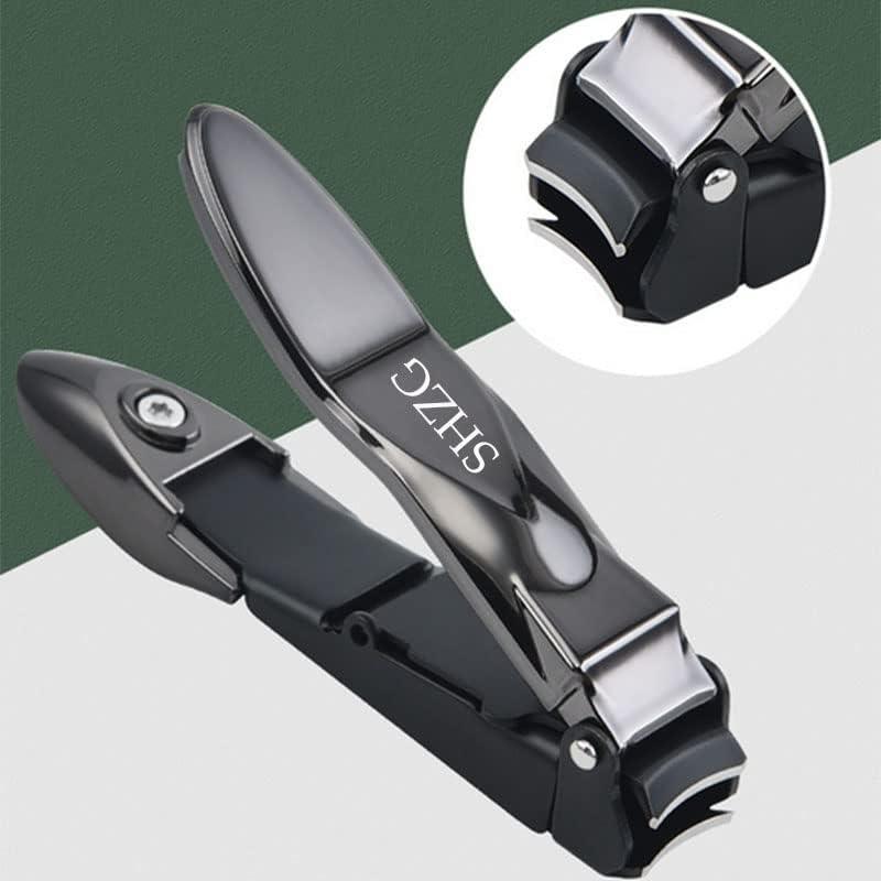 SHZG Large Nail Clipper with Catcher No Mess Anti Splash Fingernail