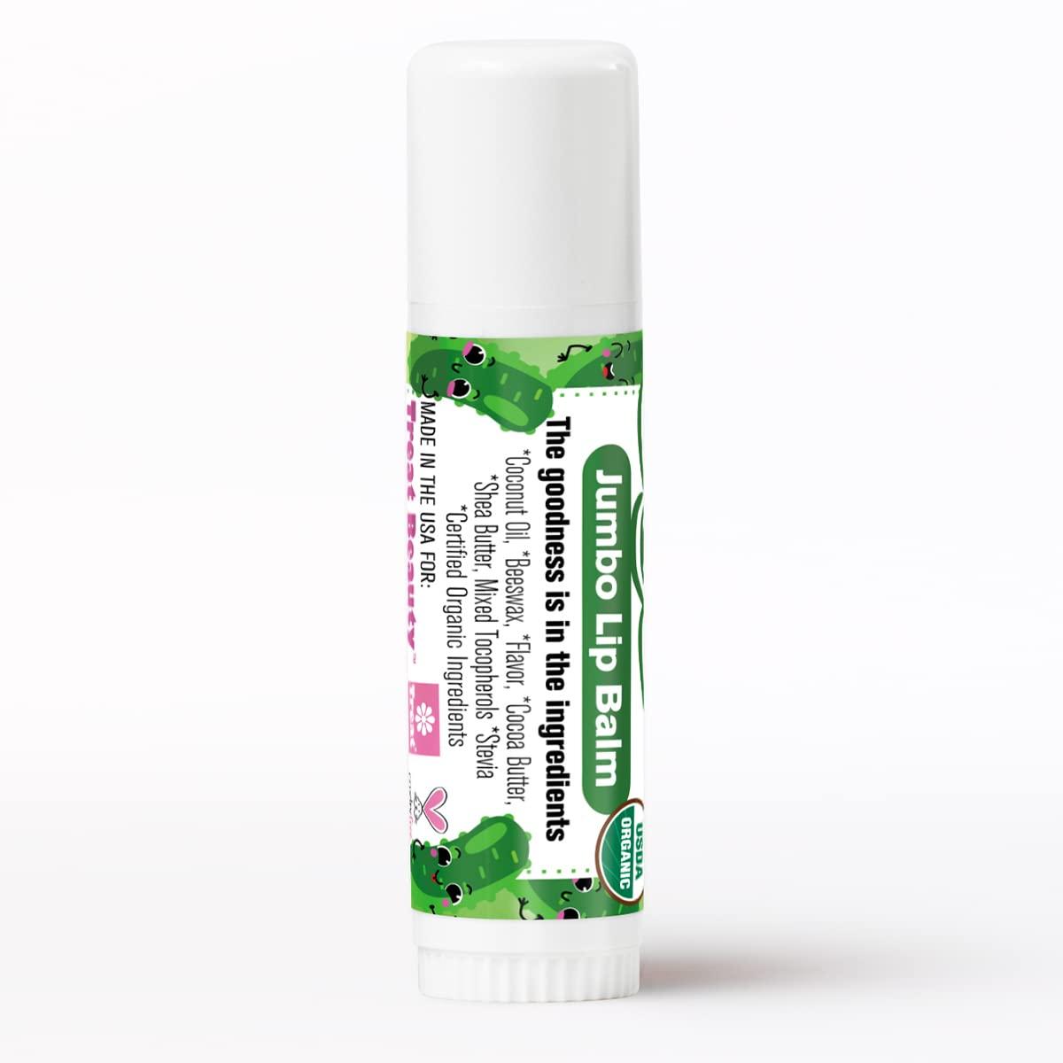 TREATآ® Jumbo Dill Pickle Lip Balm Cruelty Free .50 OZ Hydrating Flavor