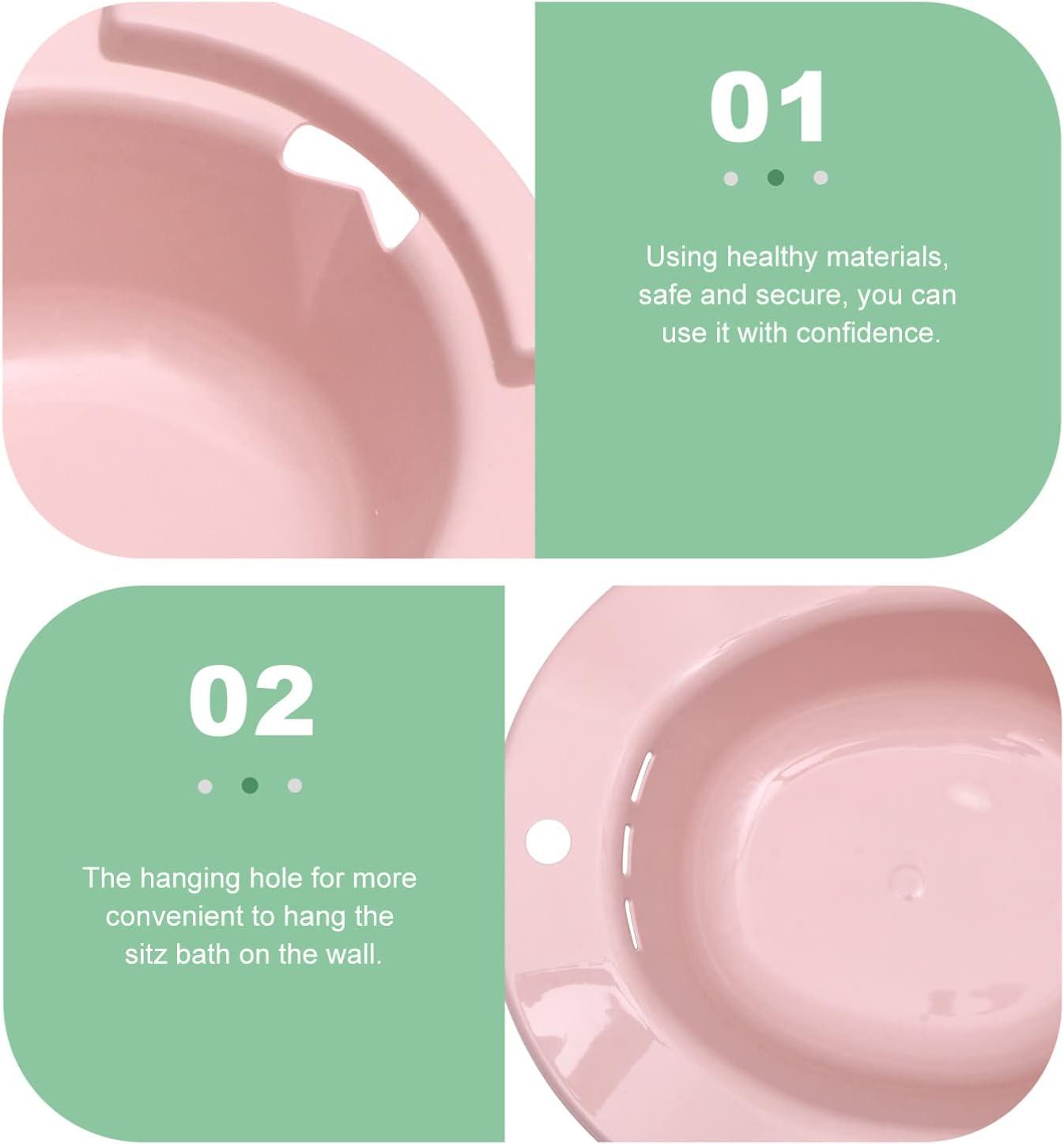 EXCEART Postpartum Care Basin Portable Bidet Sitz Sitz Bath for Toilet