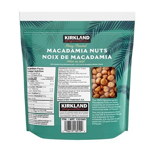 Kirkland Signature Honey Roasted Macadamia Nuts 24oz Delicious Snack