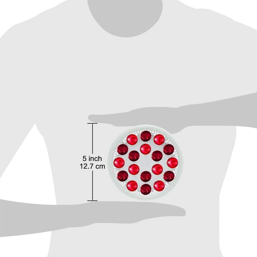 Bestqool Red Light Therapy with Light Socket, 660nm & 850nm 18 LEDs