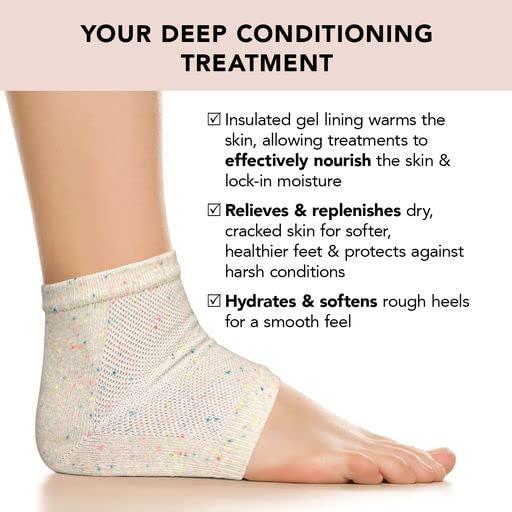 Dr. Frederick's Original Moisturizing Gel Socks - 4 Pieces - Prevents Dry Cracked  Heels & Cracked Feet - Day & Night Socks - W4-10 | M5-8 - Imported Products  from USA - iBhejo