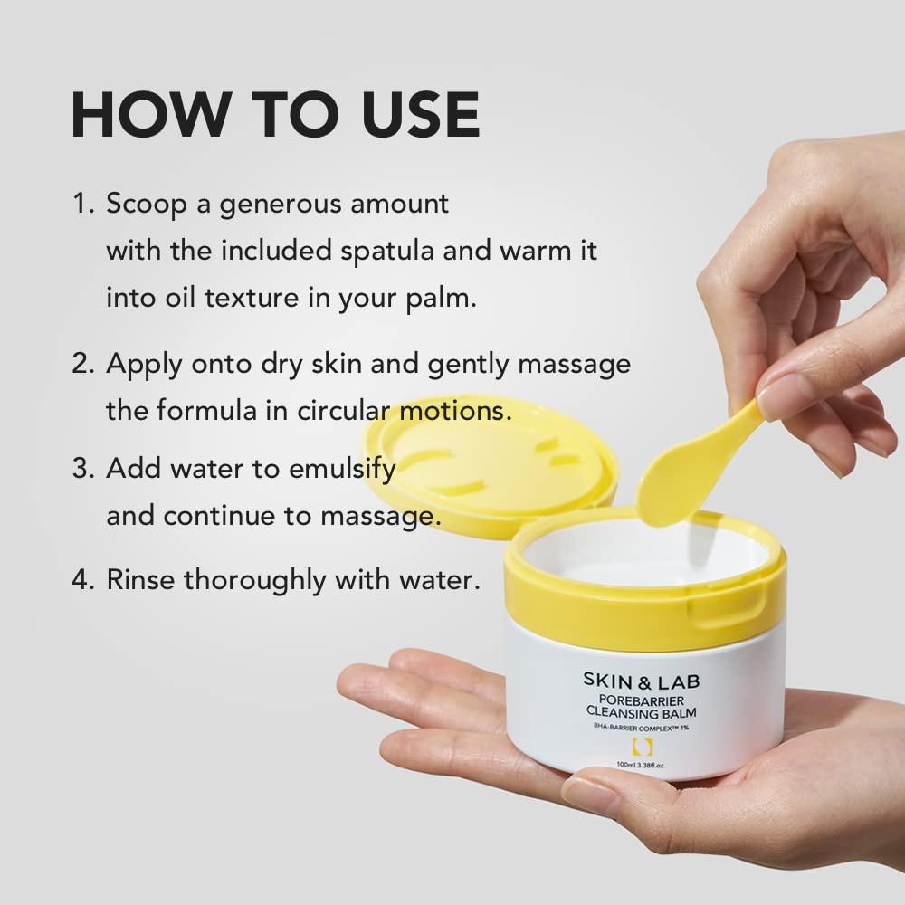 SKIN&LAB Porebarrier Face Cleansing Balm with BHA Vegan Makeup