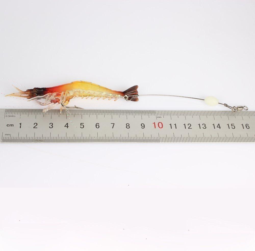 Goture Soft Shrimp Lures Fishing Saltwater Luminous Shrimp Bait