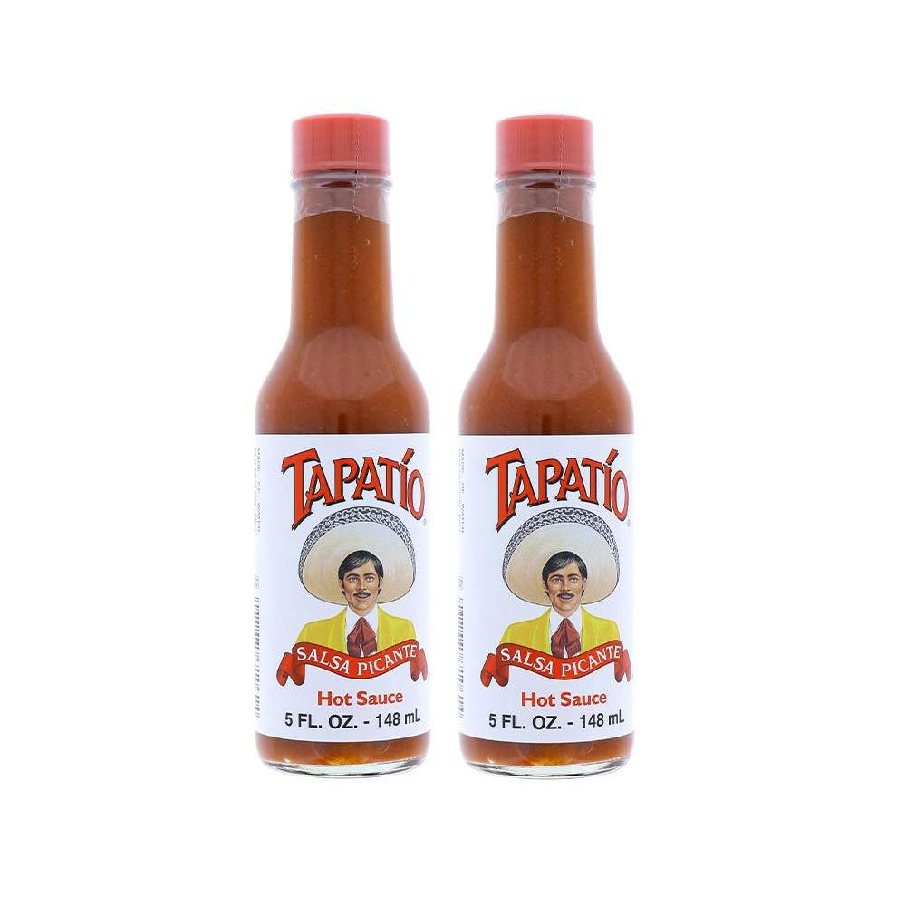 Tapatio Hot Sauce Original 5 oz Glass Bottles Salsa Picante (2)