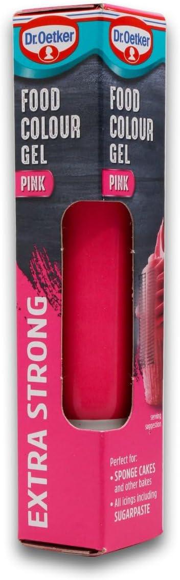 Dr. Oetker Extra Strong Pink Food Colour Gel 15G | Pink Gel Food Colour