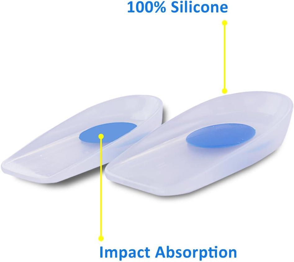 Ortho Pauher Silicone Gel Heel Cups for Plantar Fasciitis and Posture
