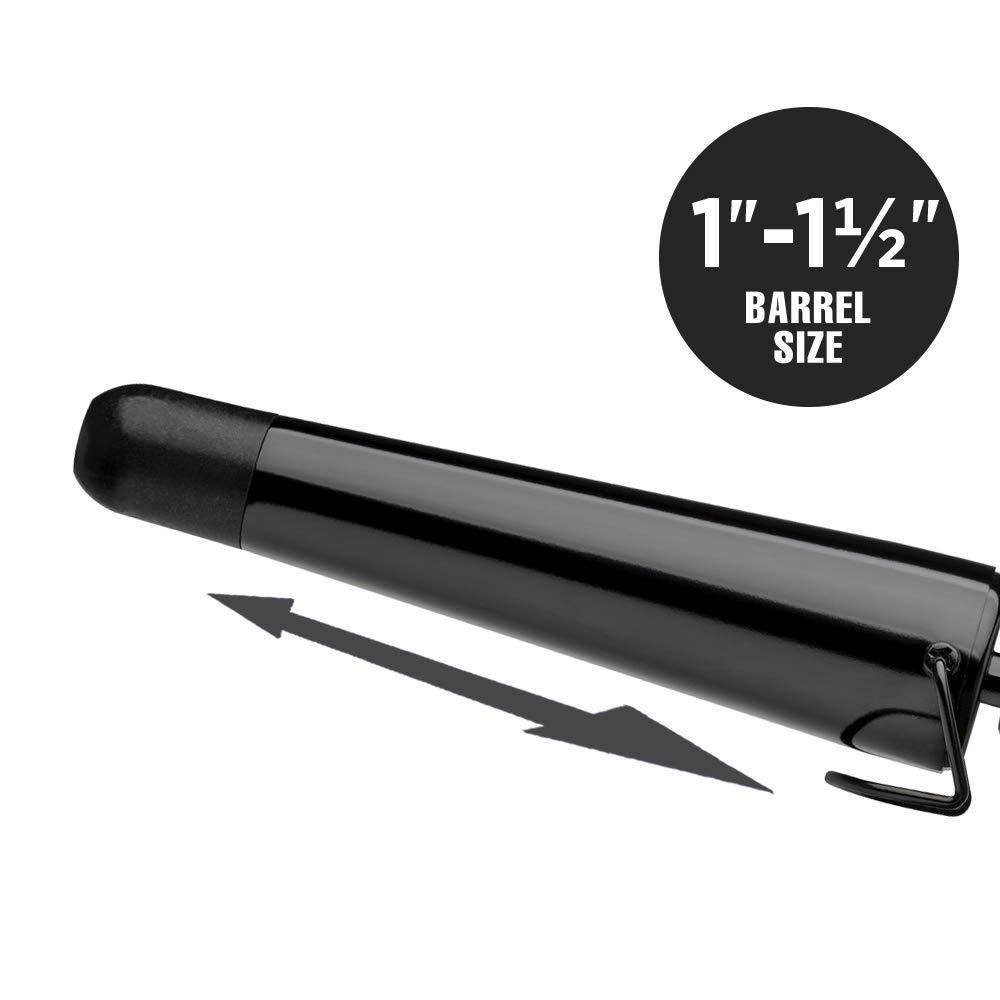 Hot tools professional nano ceramic cheap tapered curling iron