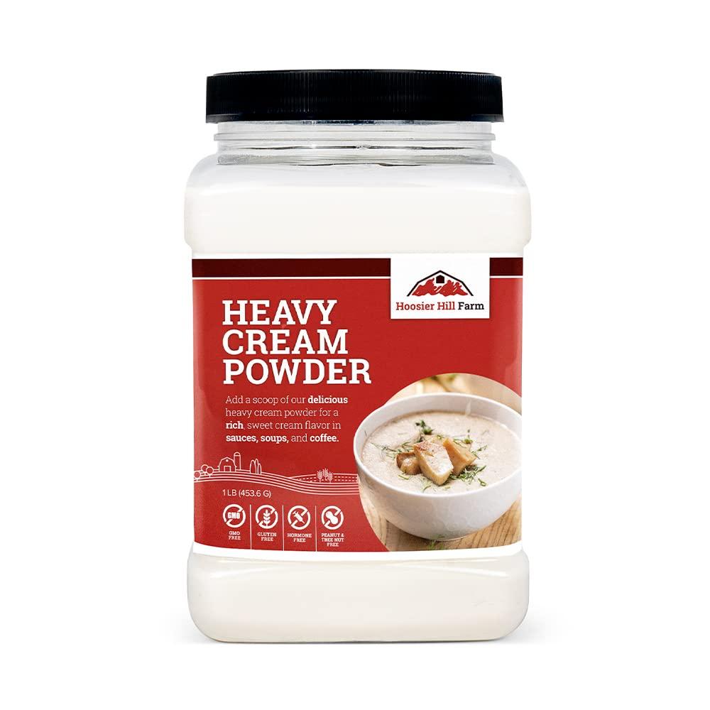 Hoosier Hill Farm Heavy Cream Powder 1 lb Jar Premium Quality