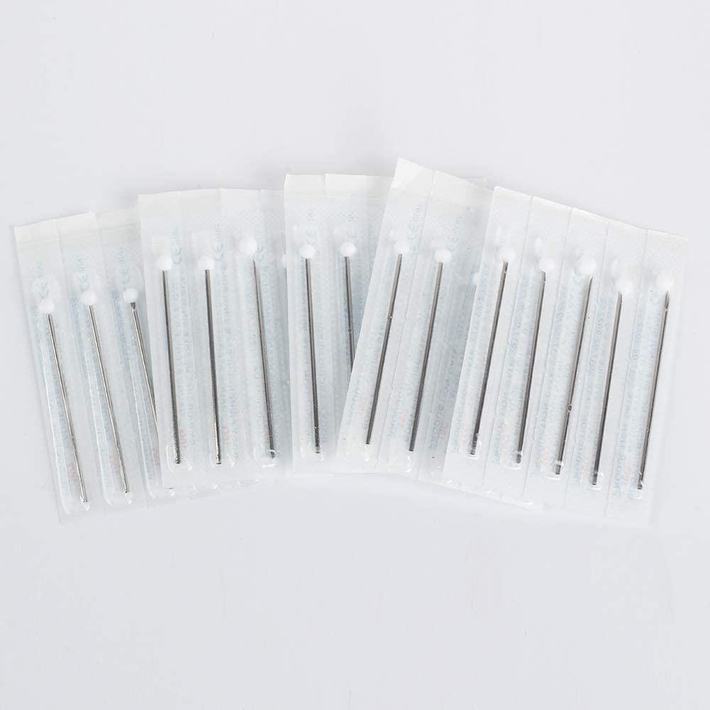 Shuiniba 20G 10 Pieces Body Ear Navel Nose Lip Nipple Piercing Needles