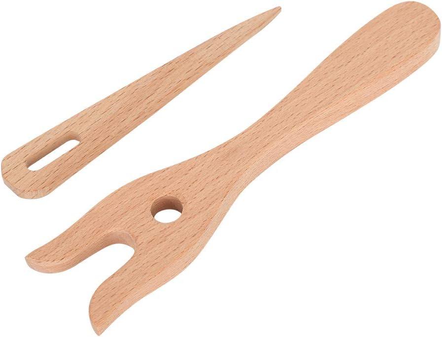 Forchetta per maglieria in legno, forchetta per lucet, set per
